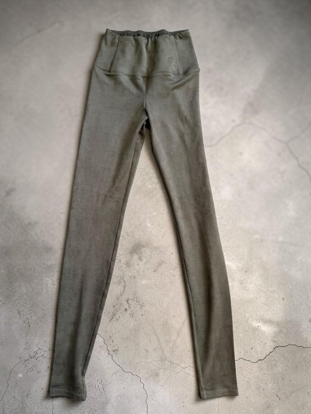 WILFRED FREE Taupe Faux Suede Leggings Size XS